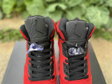Authentic Air Jordan 5 Red Suede