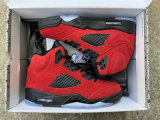 Authentic Air Jordan 5 Red Suede