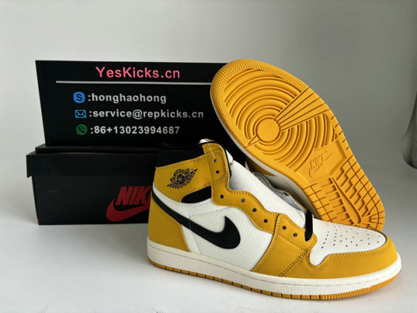 Authentic Air Jordan 1 High OG “Yellow Ochre”