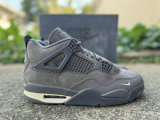 Authentic Air Jordan 4 Firewood Grey