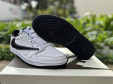 Authentic Travis Scott x Air Jordan 1 Low Black/White