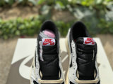 Authentic Travis Scott x Air Jordan 1 Low Black/White/Medium Olive
