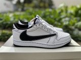 Authentic Travis Scott x Air Jordan 1 Low Black/White