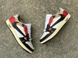 Authentic Travis Scott x OFF-WHITE x Air Jordan 1 Low Black/White/Red