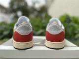 Authentic Travis Scott x OFF-WHITE x Air Jordan 1 Low Black/White/Red