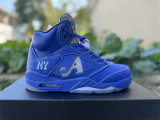 Authentic Awake NY x Air Jordan 5 Racer Blue/Silver