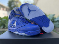 Authentic Awake NY x Air Jordan 5 Racer Blue/Silver