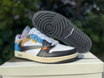 Authentic Travis Scott x OFF-WHITE x Air Jordan 1 Low Black/White/Blue Authentic Travis Scott x OFF-WHITE x Air Jordan 1 Low Black/White/Blue