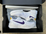 Authentic Nike Kobe 8 Protro White/Purple