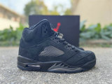 Authentic Air Jordan 5 All Black