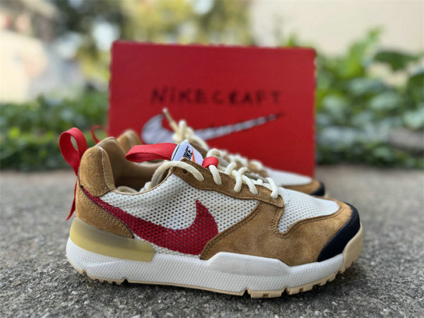Authentic Tom Sachs x Nike Mars Yard Shoe 3.0 Brown/Sail