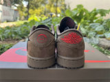 Authentic Travis Scott x Air Jordan 1 Low Brown/Black