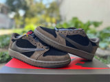 Authentic Travis Scott x Air Jordan 1 Low Brown/Black
