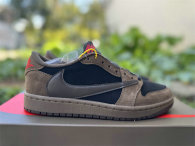 Authentic Travis Scott x Air Jordan 1 Low Brown/Black