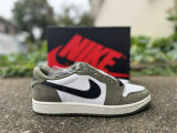 Authentic Air Jordan 1 Low OG GS Green/White