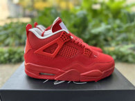 Authentic Air Jordan 4 Red/White