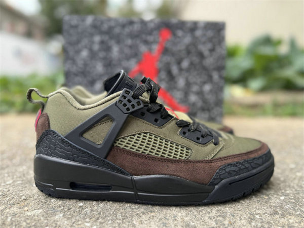 Authentic Jordan Spizike Low Black/Brown/Green