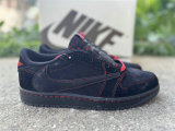 Authentic Travis Scott x Air Jordan 1 Low GS Red/Black