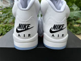Authentic Air Jordan 5 Black/White/Silver