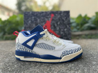 Authentic Jordan Spizike Low White/Blue