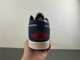 Authentic Air Jordan 1 Low Obsidian Suede