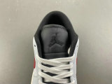 Authentic Air Jordan 1 Low GS Grey/White/Red