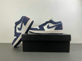 Authentic Air Jordan 1 Low Obsidian Suede