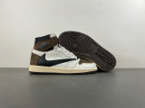 Authentic Travis Scott x Air Jordan 1 High OG Brown/Black/White