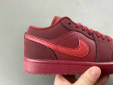 Authentic Air Jordan 1 Low Valentine' s Day Red