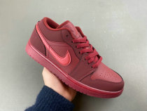Authentic Air Jordan 1 Low GS Valentine' s Day Red