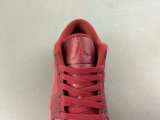 Authentic Air Jordan 1 Low Valentine' s Day Red