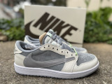 Authentic Air Jordan 1 Low OG GS Grey/White/Green