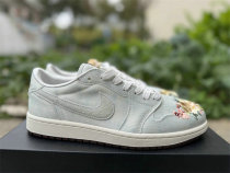 Authentic Air Jordan 1 Low OG GS Sail/Grey