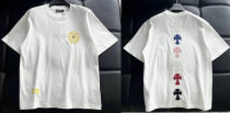 Chrome Hearts Short Round Collar T-shirt M-XXXL (2)