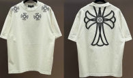 Chrome Hearts Short Round Collar T-shirt M-XXL (10)