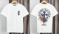 Chrome Hearts Short Round Collar T-shirt M-XXL (2)