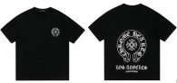 Chrome Hearts Short Round Collar T-shirt S-XL (2)
