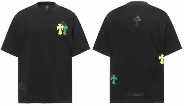 Chrome Hearts Short Round Collar T-shirt XS-L (18)