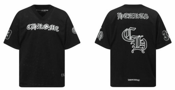 Chrome Hearts Short Round Collar T-shirt S-XL (5)