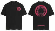 Chrome Hearts Short Round Collar T-shirt S-XXL (2)