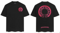 Chrome Hearts Short Round Collar T-shirt S-XXL (2)