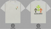 Chrome Hearts Short Round Collar T-shirt S-XXL (27)