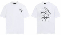 Chrome Hearts Short Round Collar T-shirt S-XXL (4)