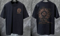 Chrome Hearts Short Round Collar T-shirt S-XL (41)