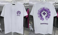 Chrome Hearts Short Round Collar T-shirt S-XXL (8)