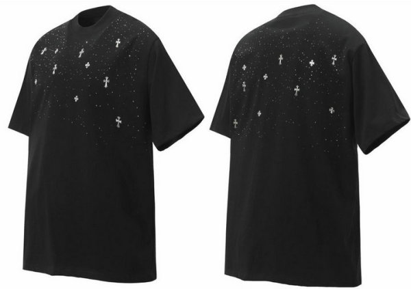 Chrome Hearts Short Round Collar T-shirt XS-L (8)