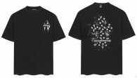 Chrome Hearts Short Round Collar T-shirt S-XXL (3)