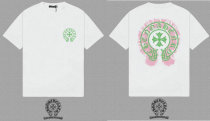 Chrome Hearts Short Round Collar T-shirt S-XXL (22) Chrome Hearts Short Round Collar T-shirt S-XXL (22)