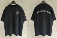 Chrome Hearts Short Round Collar T-shirt S-XXL (40)