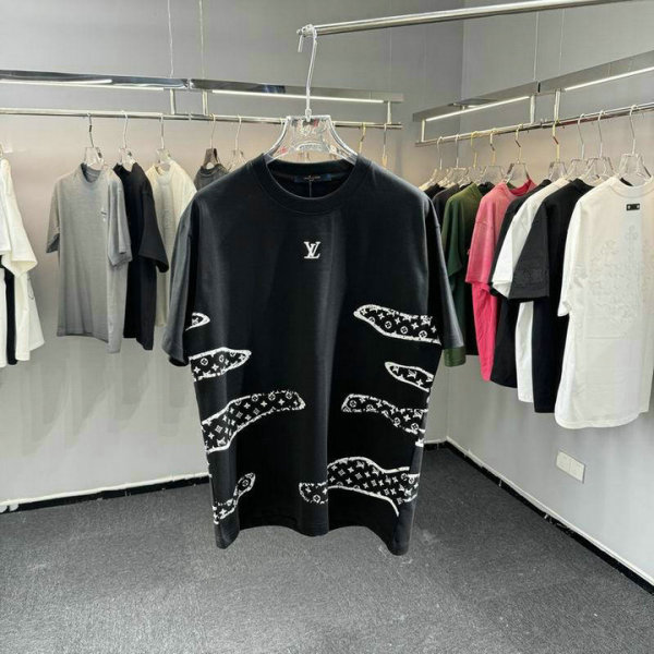 LV Short Round Collar T-shirt S-XXL (63)